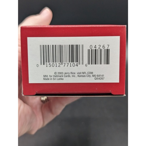 Vintage NFL Jerry Rice Oakland Raiders Hallmark Keepsake Christmas Ornament - Picture 12 of 13